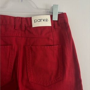Parke: Red Horseshoe Jean